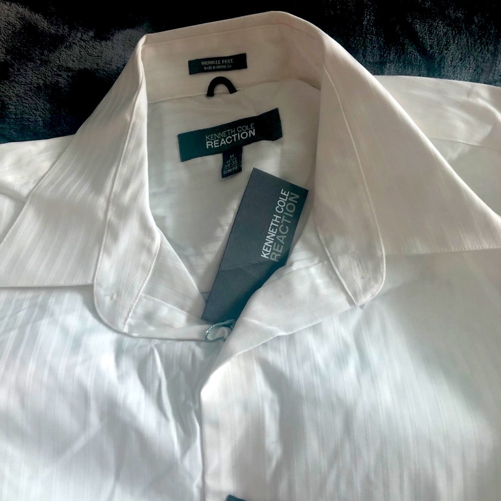 White collar shirt for man.